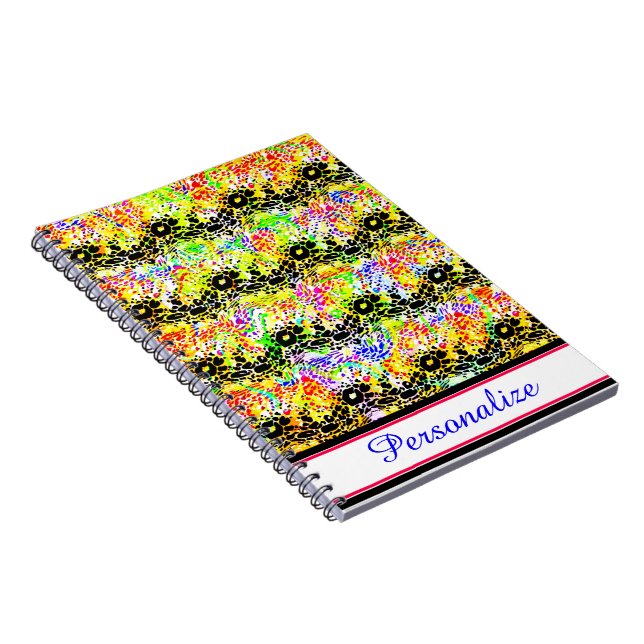 Carnet Vague colorée personnalisée (Côté Droit)