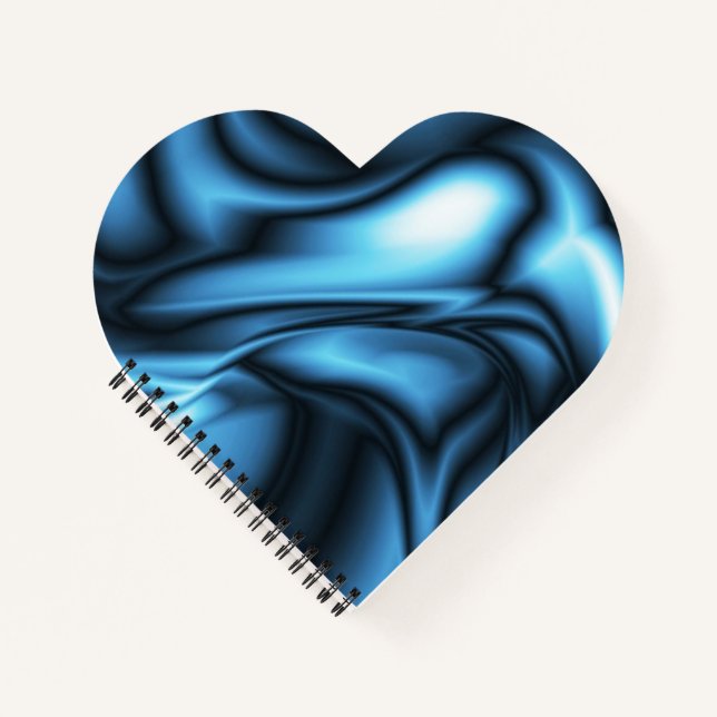 Carnet Vague de soie bleue (Devant)