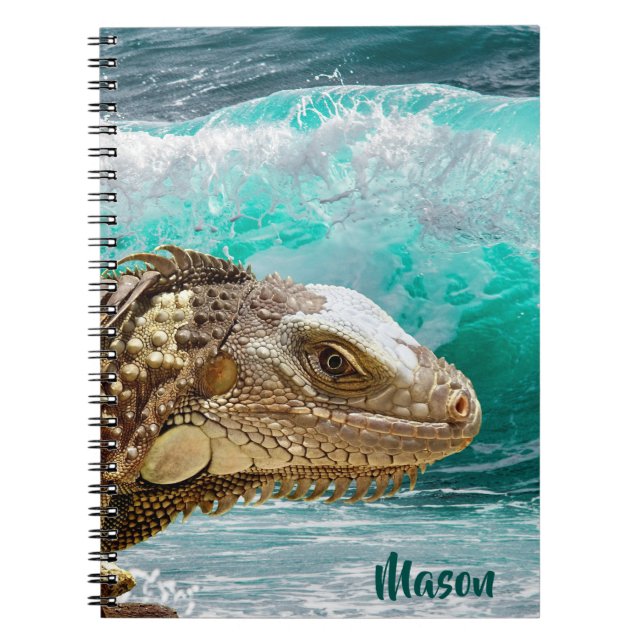 Carnet Vague Iguana (avec nom personnalisé) (Devant)