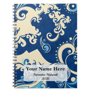 Carnet Vague motif de batik indonésien en vague