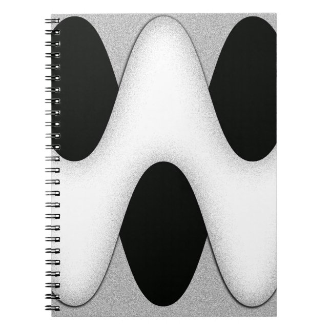 Carnet Vague noire et blanche (Devant)