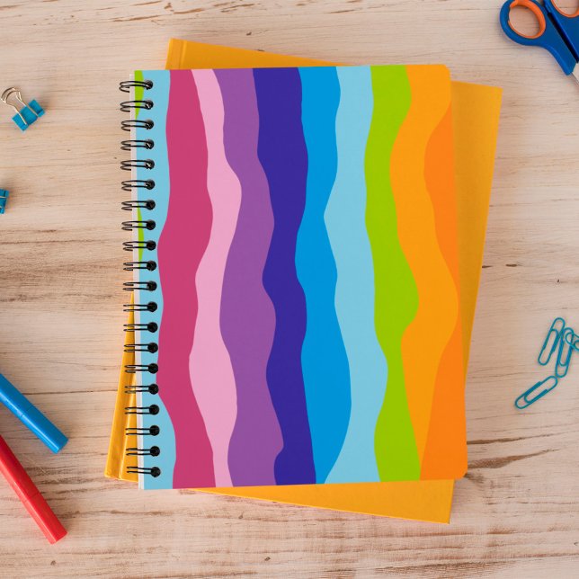 Carnet Vagues colorées (Créateur téléchargé)