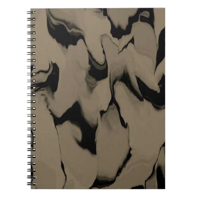 Carnet Vagues de Noir et Brown (Devant)