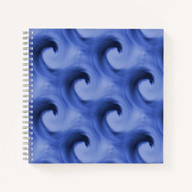 Carnet Vagues en bleu..... (Devant)