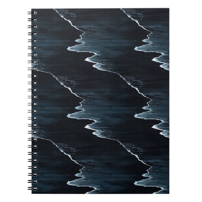 Carnet Vagues océaniques Plage Nuit (Devant)