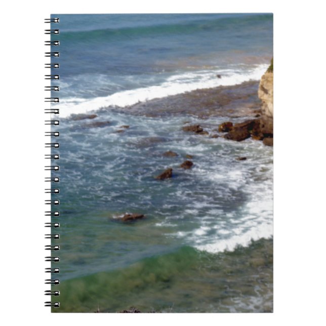 Carnet Vagues océaniques qui s'écrasent (Devant)