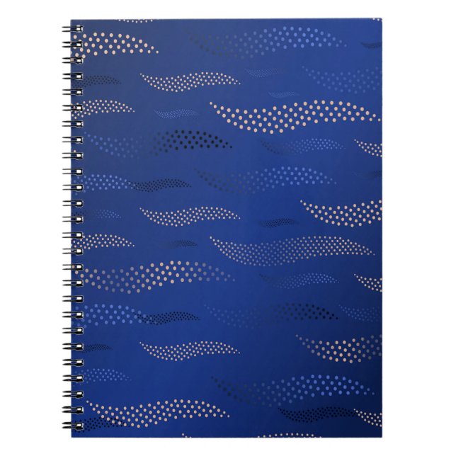 Carnet Vagues Tigre (motif stylisé) 2 (Devant)