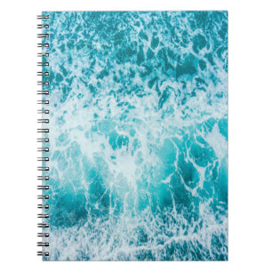 Carnet Vagues tropicales de l'océan bleu
