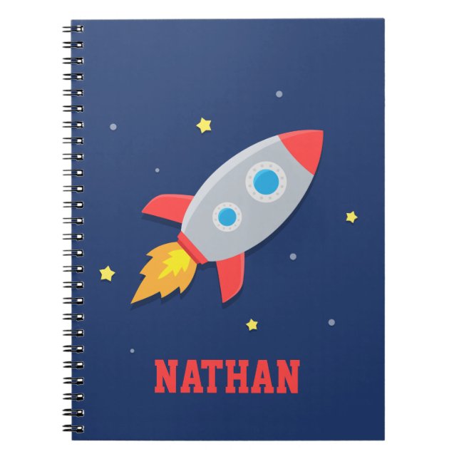 Carnet Vaisseau Spatial, Espace, Pour Garçons (Devant)