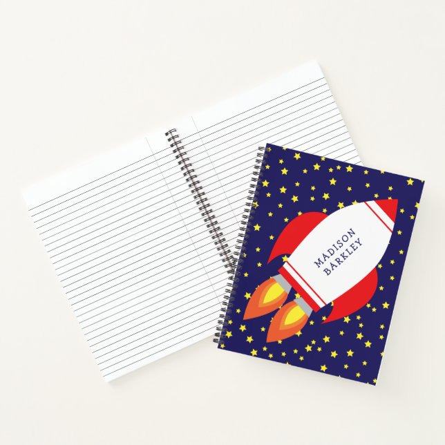 Carnet Vaisseau spatial pour enfants Fusée Mignon (Intérieur)