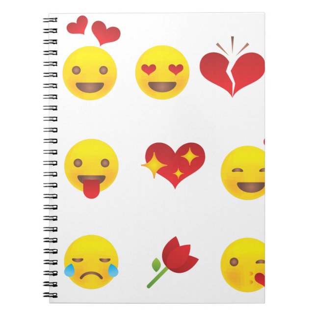 Carnet Valentine Emojis (Devant)