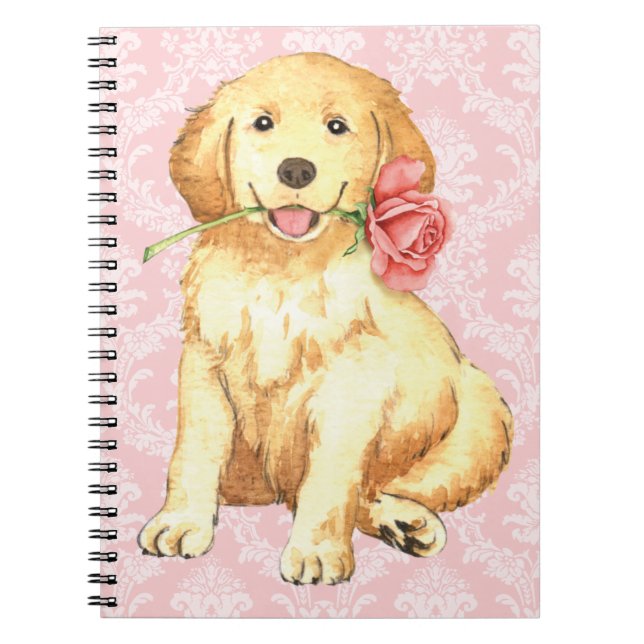Carnet Valentine Rose Golden (Devant)
