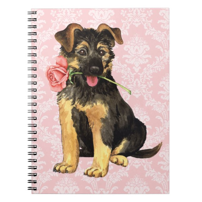 Carnet Valentine Rose GSD (Devant)