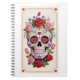 Carnet Valentines Day Sugar Skull Notebook