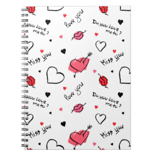 Carnet Valentine's Hearts Arrow sans couture