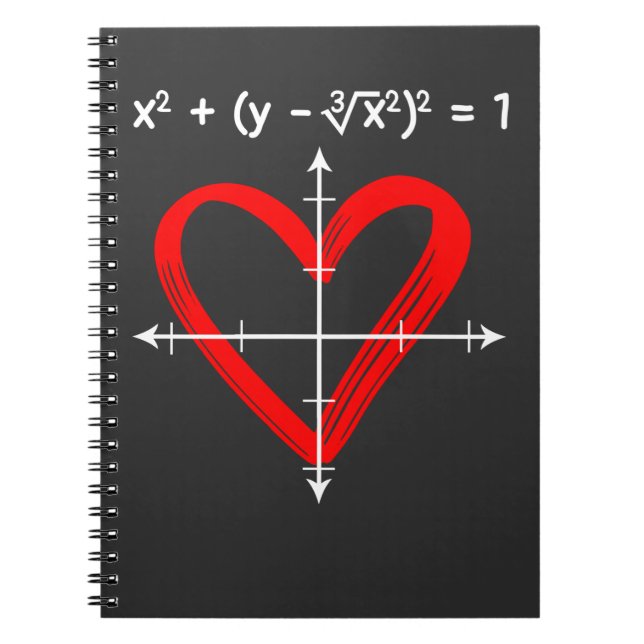 Carnet Valentines Jour Amour Math Équation Mathématicien (Devant)