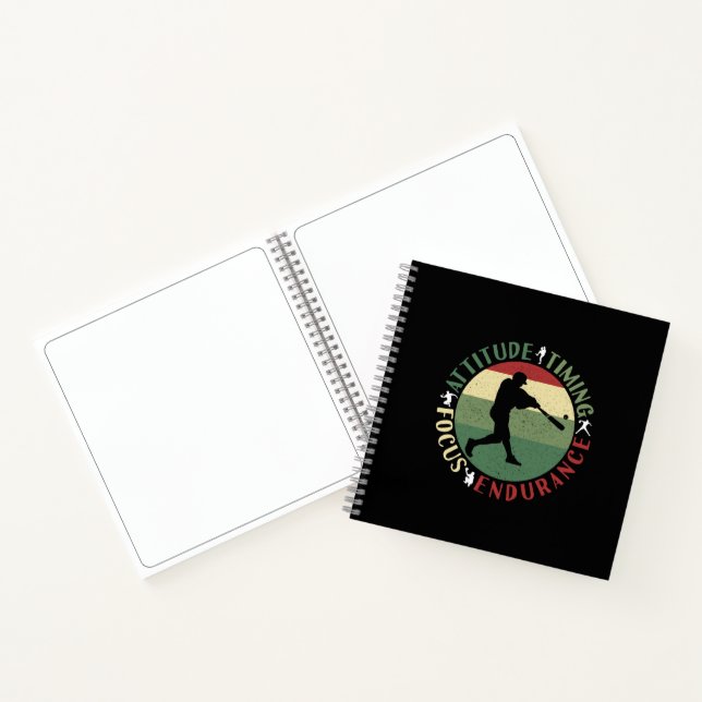Carnet Valeurs d'équipe de baseball motivationnelles (Intérieur)