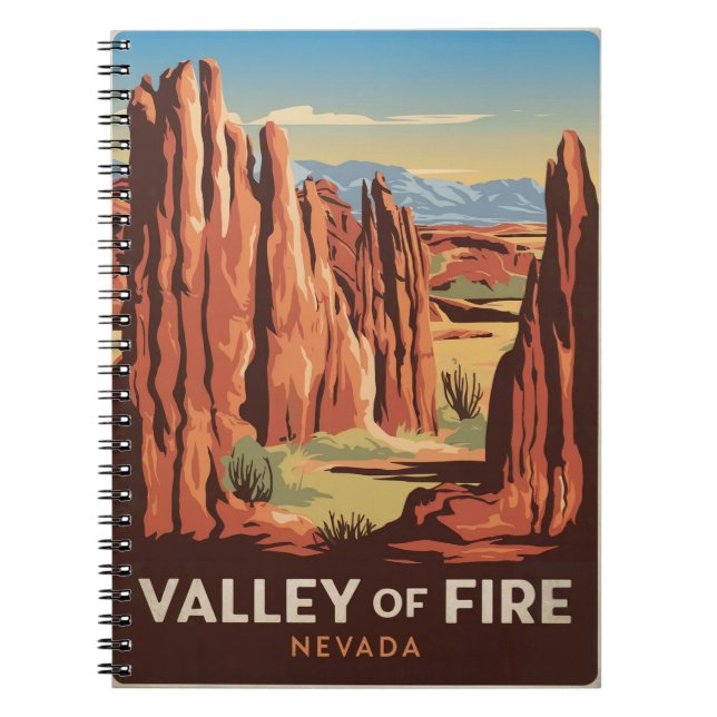 Carnet Vallée du Feu Nevada Vintage (Devant)