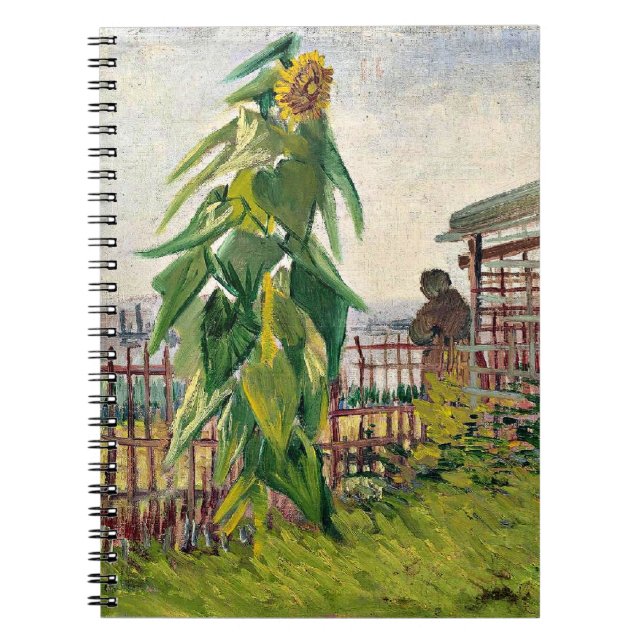 Carnet Van Gogh - Allotissement avec tournesol (Devant)