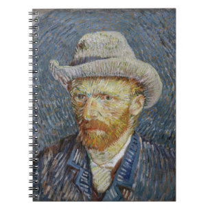 Carnet Van Gogh Autoportrait Gris Sens Casquette Peinture