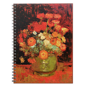 Carnet Van Gogh - Bowl avec Zinnias, célèbre peinture