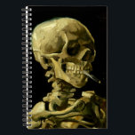 Carnet Van Gogh Fumer du squelette<br><div class="desc">Carnet avec peinture à l’huile de Vincent van Gogh Crâne d’un squelette avec cigarette brûlante (1885-1886). Un grand cadeau pour les amateurs de post-impressionnisme et d'art hollandais !</div>