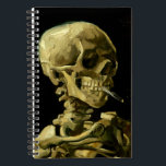 Carnet Van Gogh Fumer du squelette<br><div class="desc">Carnet avec peinture à l’huile de Vincent van Gogh Crâne d’un squelette avec cigarette brûlante (1885-1886). Un grand cadeau pour les amateurs de post-impressionnisme et d'art hollandais !</div>