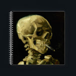 Carnet Van Gogh Fumer du squelette<br><div class="desc">Carnet avec peinture à l’huile de Vincent van Gogh Crâne d’un squelette avec cigarette brûlante (1885-1886). Un grand cadeau pour les amateurs de post-impressionnisme et d'art hollandais !</div>
