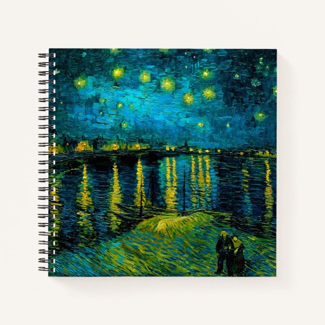 Carnet Van Gogh Nuit étoilée sur le Rhône (Devant)