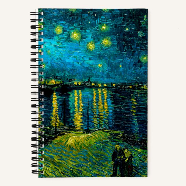 Carnet Van Gogh Nuit étoilée sur le Rhône (Recto)