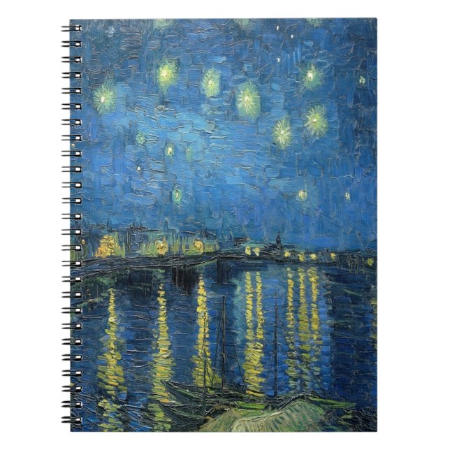 Carnet Van Gogh Nuit étoilée sur le Rhône (Devant)