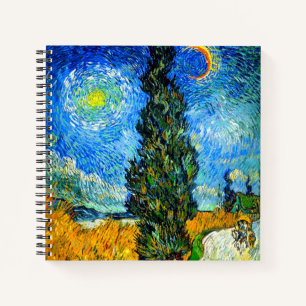 Carnet Van Gogh Road avec Cypress et Star