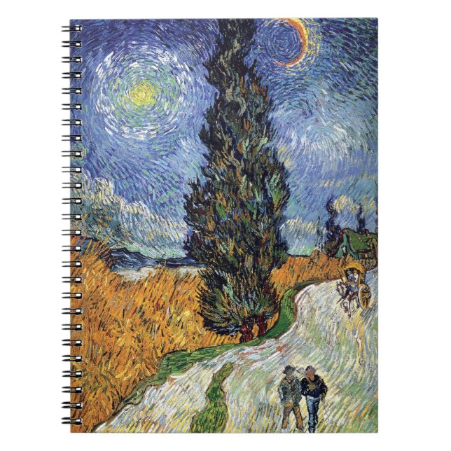 Carnet Van Gogh - Route aux cyprès (Devant)
