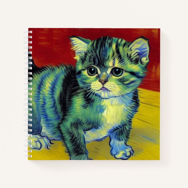 Carnet Van Gogh Tabby Cat (Devant)