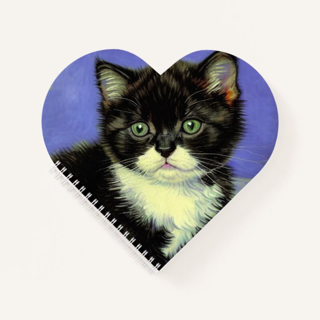 Carnet Van Gogh Tuxedo Kitten (Devant)