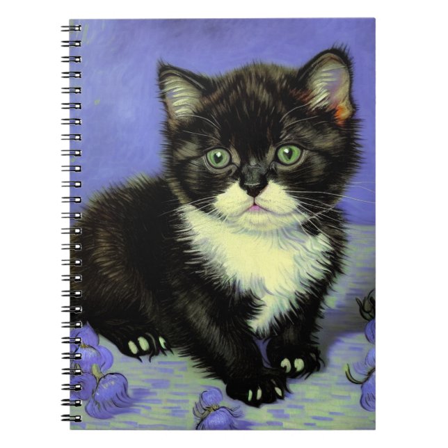Carnet Van Gogh Tuxedo Kitten (Devant)
