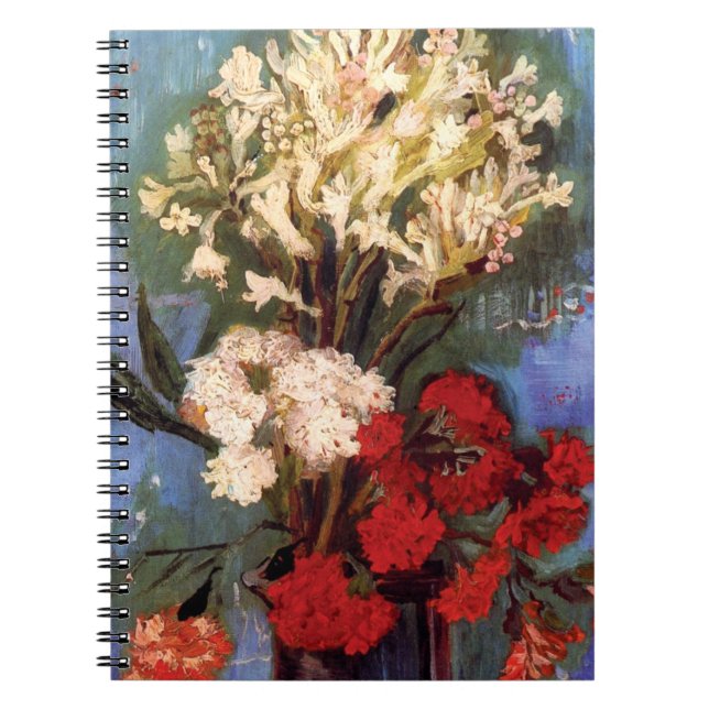 Carnet Van Gogh - Vase avec oeillets et autres fleurs (Devant)