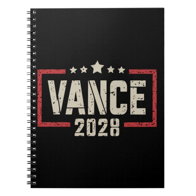 Carnet Vance 2028 Président de la campagne électorale Dra (Devant)