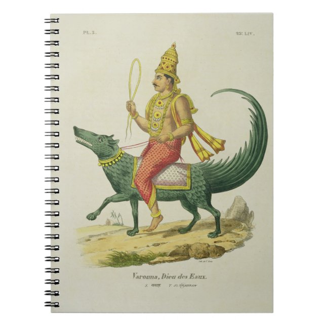 Carnet Varuna, Dieu des océans, gravé par Charles Eti (Devant)