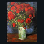 Carnet Vase avec des pavots rouges par Vincent van Gogh<br><div class="desc">Vase with Red Poppies de Vincent van Gogh est un post impressionnisme d'art vintage encore vie fleuri peinture nature. Un beau bouquet de fleurs de pavot rouge fleuri du jardin dans un vase. Cette Saint-Valentin vous dit Je t'aime avec des fleurs qui vont dernier une vie. À propos de l'artiste...</div>