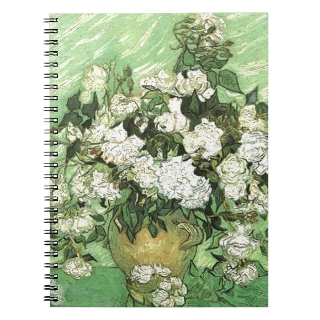 Carnet Vase avec Roses - Van Gogh (Devant)