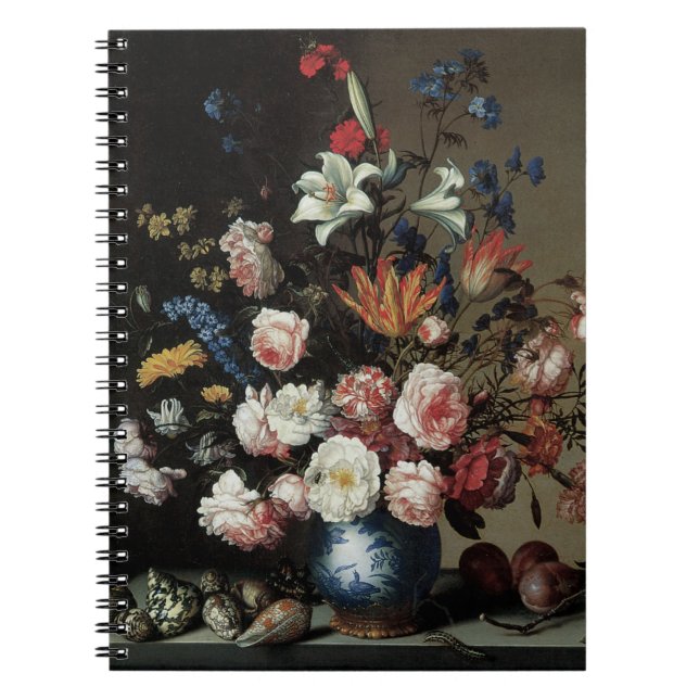 Carnet Vase de fleurs près d'une fenêtre, Balthasar van d (Devant)