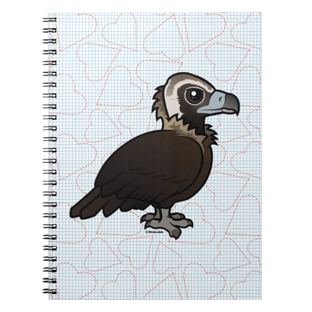 Carnet Vautour Cinereous de Birdorable (Devant)