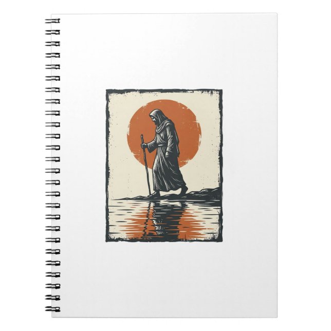 Carnet Vecteur de réflexion de silhouette de marche au co (Devant)