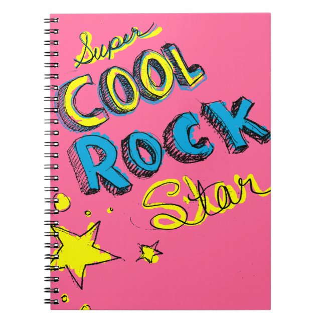 Carnet Vedette du rock fraîche superbe (Devant)
