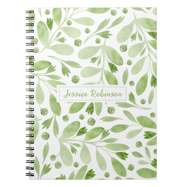 Carnet Végétation d'été Spirale personnalisée (Devant)