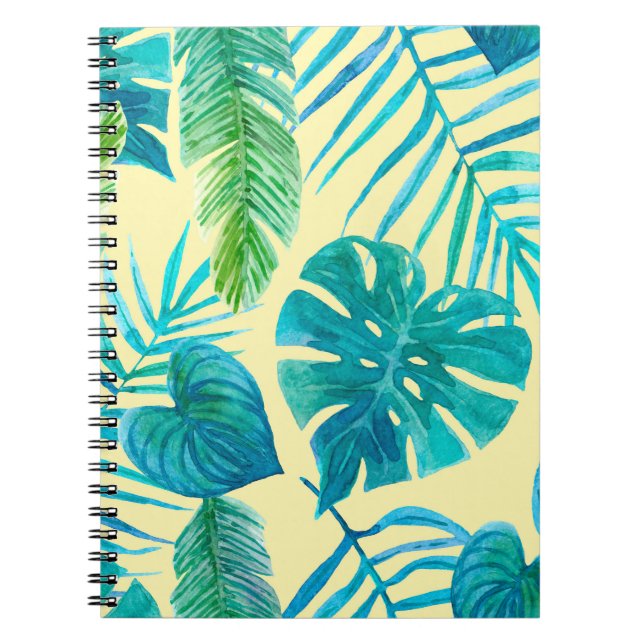 Carnet Végétation luxuriante de plantes tropicaux de la j (Devant)