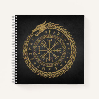 Carnet Vegvisir Dessin de cercle de rune de serpent nordi