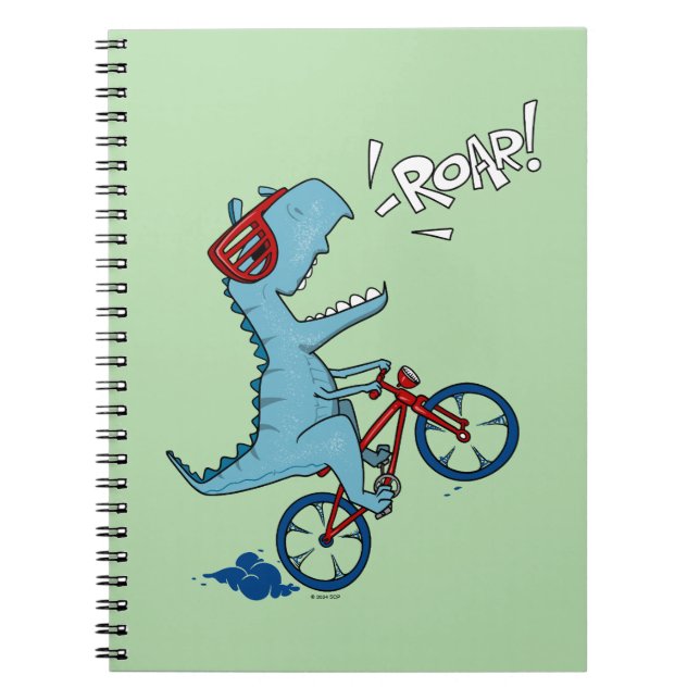 Carnet Vélo Rugissement T-Rex (Devant)