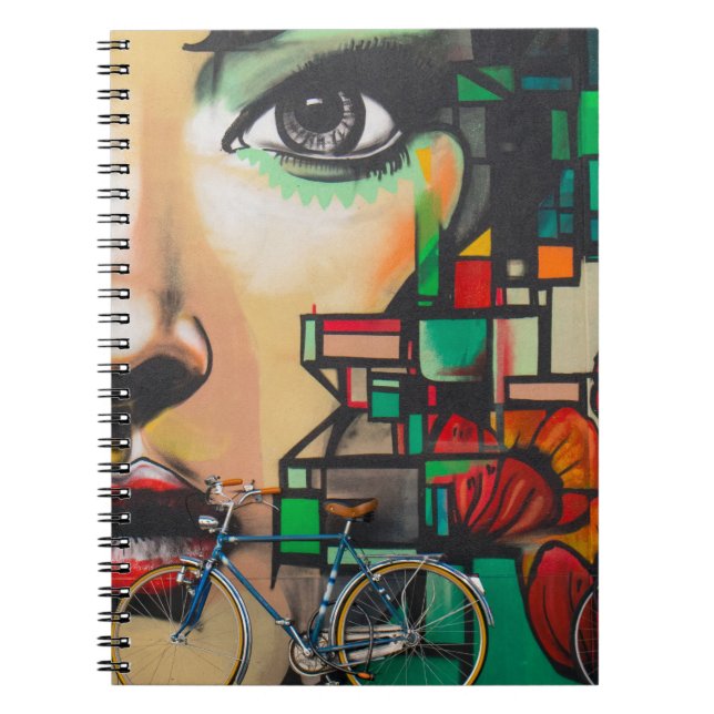 Carnet Vélos sur le mur de Graffiti (Devant)